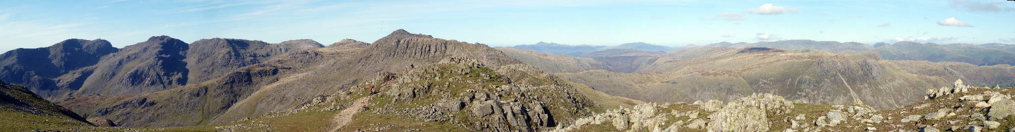 Panorama from Crinkle Crags