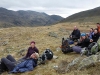 Relaxing after descending Great Gable