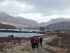 The walk in along Loch Ossian