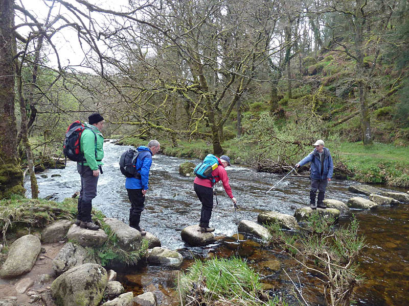 Crossing the East Dart River