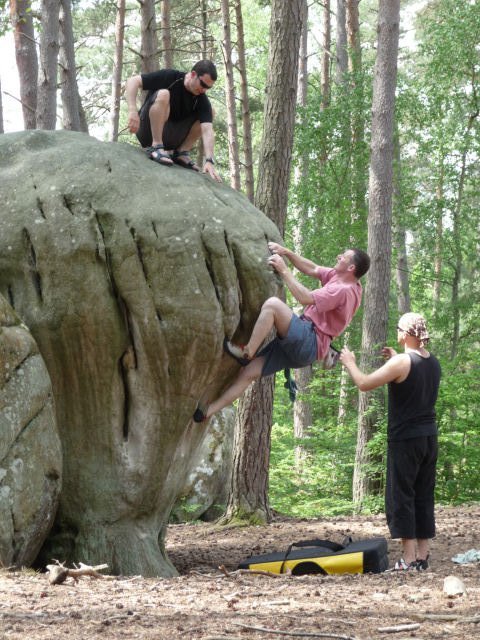 A bit of effort. Fontainebleau, May 09