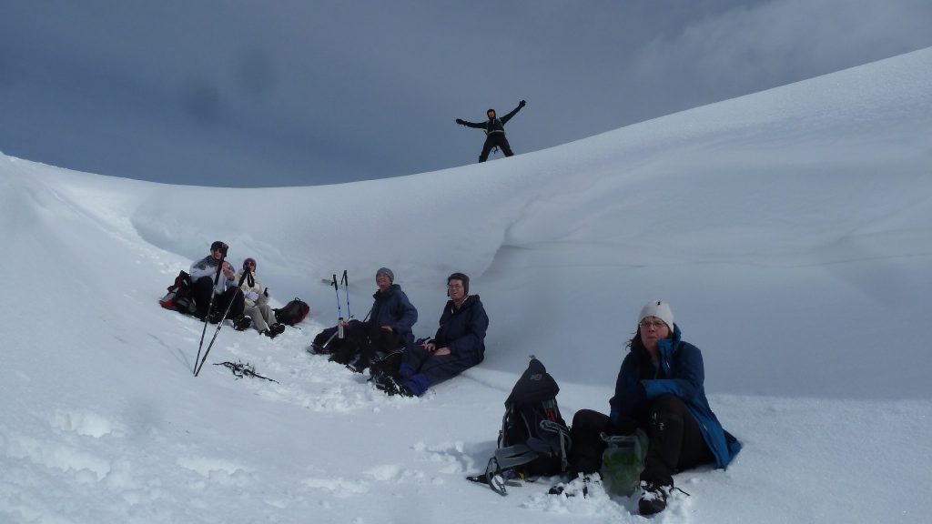 Lunch spot on descent from Carn Sgulain